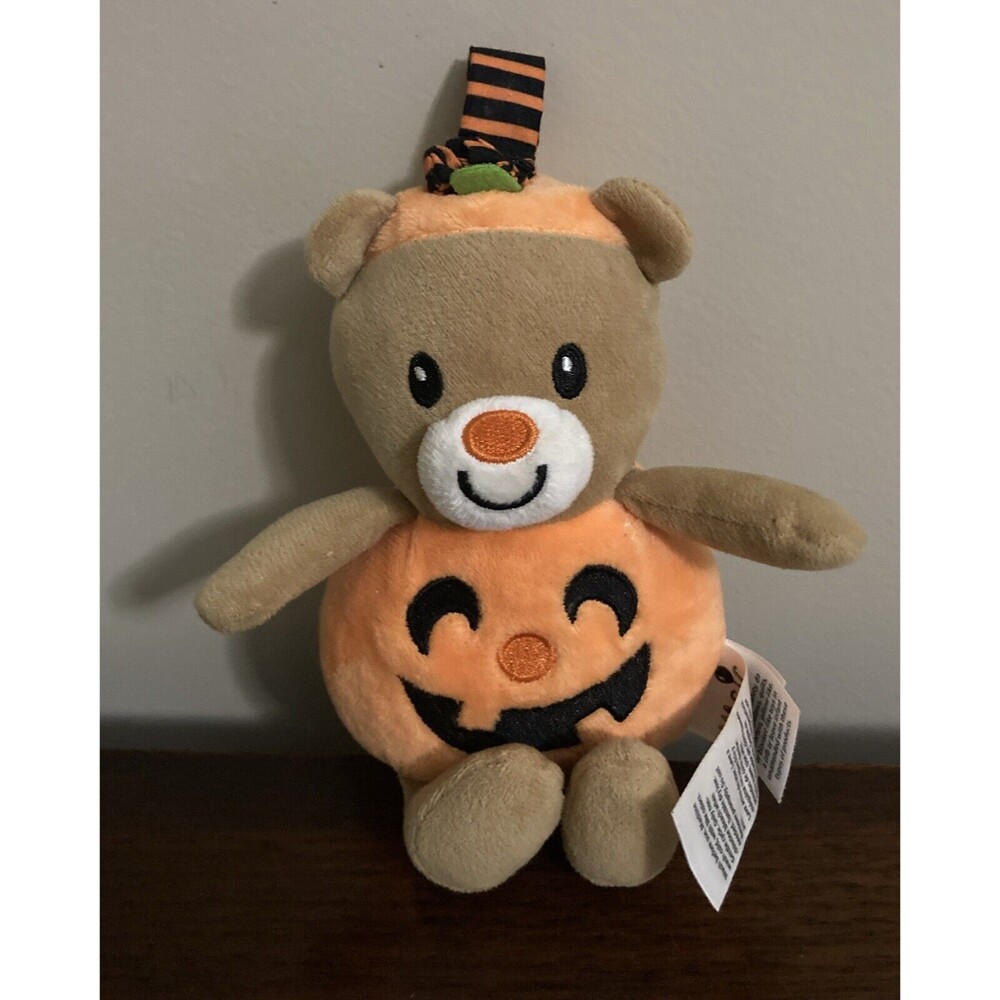 Magic Years Halloween Bear Rattle Lovey Stuffed Baby Toy Rashti & Rashti